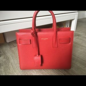 Saint Laurent (Red) Sac De Jour Nano bag